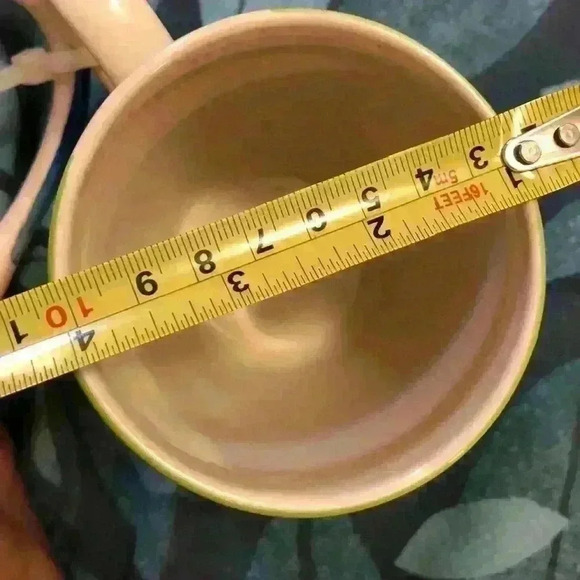 Brylane Home Kitchen Santa Fe Ceramic Coffee Mug Striped Stoneware Set of 4 - Picture 6 of 6